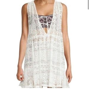 FREE PEOPLE OLIVIA sheer MiNi TUNIC dress sz XS